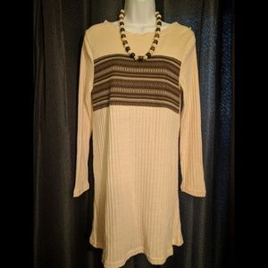 Alter'd State Longsleeve Tan Dress Size 8